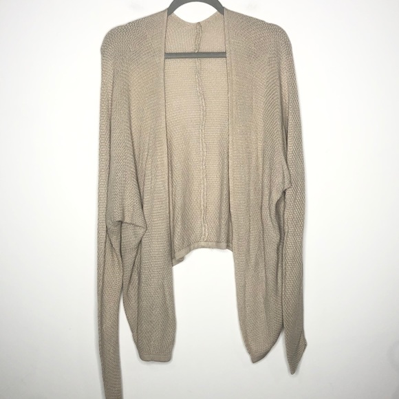 Brandy Melville Sweaters - Brandy Melville Draped Knit Cardigan Casual Brown